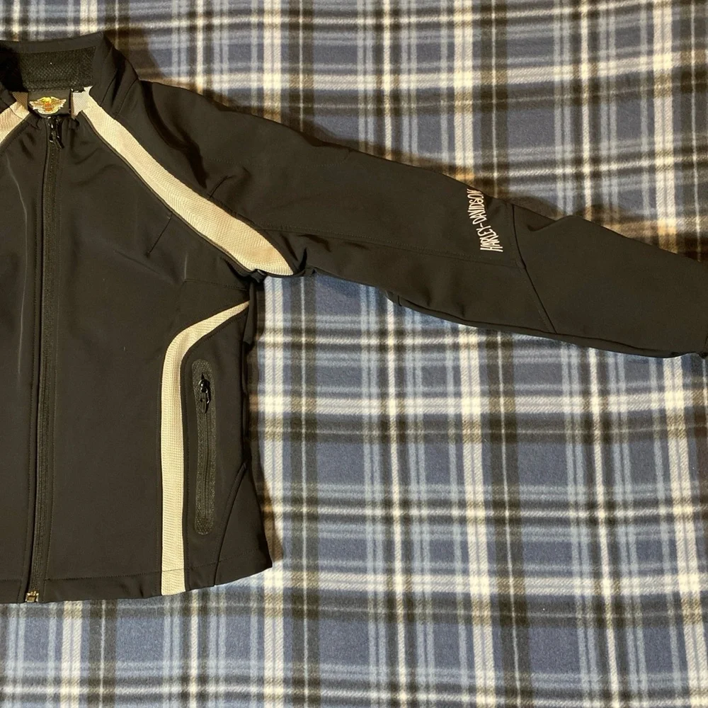Vintage Harley Davidson Black Jacket 97252-07VW Women's Size Medium - Picture 3 of 16